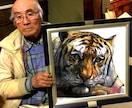 アクリル画の虎の原画描きます 部屋に絵画を飾りたい方、記念にプレゼントしたい方にオススメ イメージ6