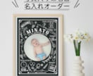 写真入り命名書ポスター作ります 出生データ入り新生児メモリアルポスター Chalk イメージ1