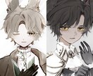 暗めのイラスト･立ち絵・デザインまで幅広く描きます アイコン、サムネ、MV用等々お気軽にご相談ください！ イメージ8