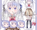 表情パーツ分け済ネコミミ少女立ち絵を販売しますます パーツを組み合わせて自由に表情差分を作れます イメージ1