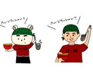 優しい雰囲気のイラスト作成承ります SNSアイコン、ブログイラスト、オリジナルグッズ作成に！ イメージ1