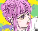 アイコンなどなど描きます みなさんのオリジナルキャラなど、出力いたします(*´-`) イメージ1