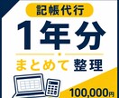記帳代行｜決算前1年分の会計データ整理・入力します 決算前に一気にまとめて整理したいときに イメージ1