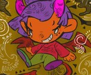 ミニキャライラスト・アイコンを製作します ハロウィンを愛する絵描きがレトロチックな作品をお描きします！ イメージ2