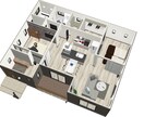 住宅まるごと4アングル！3Dパース作成します 家づくりでイメージを膨らませるお手伝い♪【4枚set】 イメージ1
