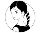オシャレでシンプルな似顔絵描きます ほんのり似てるモノクロのシンプルな似顔絵が得意です イメージ8