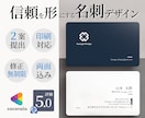 両面込・印刷対応可！信頼感のある名刺を作成します 修正無制限・Aiデータ込・印刷もお任せ イメージ1