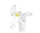お写真からおしゃれな線画イラストをお描きします リアルに描きます！動物・車・バイクもOK♪ イメージ1