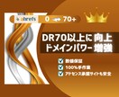 あなたのサイトをDR70以上に向上します 検索順位＆サイト価値を大幅に向上させます。 イメージ1