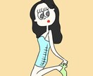 可愛らしいイラスト作成します 海外風の可愛いいゆるい感じの絵が中心です イメージ3