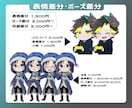 配信や活動で活躍！！ミニキャラクター制作します 立ち絵やグッズなど幅広く使えるお手軽ミニキャラです！ イメージ3