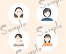 商用利用OK◎大人かわいい似顔絵をお描きします 親しみやすいアイコンで印象アップに繋げます イメージ2