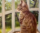 猫の肖像画、空想画などを油絵で描きます お家に愛する猫ちゃんの絵画を飾りませんか？ イメージ9