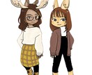 ゆるくて可愛いイラスト作成します 似顔絵からオリジナルキャラまで！心を込めて対応します。 イメージ2