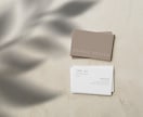 印刷納品可｜ミニマルな名刺・カードをデザインします シンプルで洗練された名刺をご提案（箔・エンボス加工も対応） イメージ5