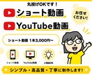 YouTube・SNS用ショート動画編集承ります 分かりやすく丁寧に対応させていただきます イメージ1