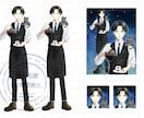男性・中性特化✴︎親しみやすい立ち絵を描きます IRIAM対応◎ TRPG、アクスタなどのグッズにも対応 イメージ7