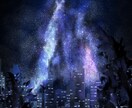 天の川の綺麗なイラストを描きます キラキラとした彩度高めの星空です イメージ3