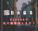 YouTube動画/PR動画/丸々編集承ります 基本料金に必要なオプションが入り¥10,000で丸々編集！ イメージ1