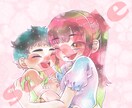水彩風で鮮やかかわいい！イラストアイコン作成します 水彩風グラデーションが目を引くかわいいイラストお描きします！ イメージ3