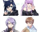 かわいい風夢絵、アイコン、デフォルメ制作します アイコン、ミニキャラ、オリジナル、夢絵、二次創作何でもOK！ イメージ2