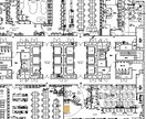 オフィス等のレイアウト図面を作成します。ます 事務所開設・移転、既存レイアウト変更等に伴うCAD図作成 イメージ1