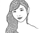 世界に一つの作品を提供いたします 曲線と花をモチーフに描きます。 イメージ5