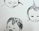 シンプルなイラスト、シール作成します 筆ペン　一発描き　かわいい　シール　リアル　動物　子供　日本 イメージ6