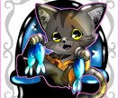 即日可&最安値！デフォルメキャラを描きます キラキラとして、雰囲気のある絵に仕上げます イメージ5