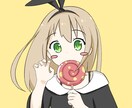 シンプルなタッチのイラスト描きます ずっと見ていたくなる可愛い女の子を描きます イメージ1