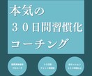 30日習慣化コーチング！習慣化に向けて伴走しします 90分コーチング＋30日間テキストサポート イメージ1