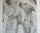 犬・猫を鉛筆画でリアルな似顔絵を描きます お気に入りの画像を絵にして飾ってみませんか‼️ イメージ1
