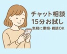まずはお試し!15分チャットでお話相手になります お試し15分チャット相談/愚痴・恋愛・日常のモヤモヤ聞きます イメージ1