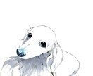 あなたの大事な家族をイラスト化します ワンポイント際立つ輝きがきれいなイラストです イメージ1