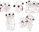 可愛い/かっこいい/チビキャラなどをお描きします アイコンや小説の挿絵、歌ってみた動画、立ち絵など是非༄ イメージ10