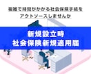 新規設立時の社会保険新規適用の手続きをします 手間がかかる社会保険新規適用の手続きをサポートします イメージ1