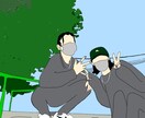 落書きアートや写真をイラスト化します 皆さんの写真をより素敵なモノにするお手伝いをさせて下さい◎ イメージ2