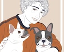 シンプルおしゃれイラスト・似顔絵描きます アイコン、動画用、プレゼントに！ イメージ1