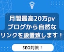 月間最高20万PVブログから自然な被リンク致します ドメインパワー30以上のブログにリンクを設置致します！ イメージ1