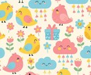 キュートな模様イラストを作成します 癒やしと明るさを届ける可愛い模様イラスト。 イメージ3