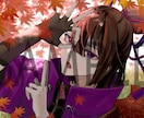 和風の1枚イラスト制作します 和装男子かっこいい男性キャラ制作ならお任せください！ イメージ3