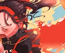 厚塗りからアニメ塗りまで！幅広いイラストを描きます 男女問わずキャラデザや１枚絵、イメージに合わせて絵描きます！ イメージ6