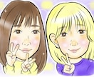 家族の絆を形に♪手描き風の優しい似顔絵描きます プレゼントや記念日のお祝いに♪温かみのある似顔絵です。 イメージ8