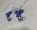 推し活・チームお揃いに♡ビーズストラップ制作します 世界にひとつだけ♡サッカーユニ風ビーズストラップ制作します✨ イメージ6