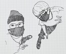 イラスト制作します シンプルで温かみのある似顔絵を提供します イメージ1