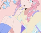 厚塗り風のキャライラスト作成します ／アイコンや動画のサムネ、挿絵などの一枚絵として使える イメージ9