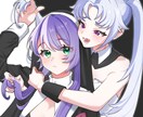 バストアップイラスト制作いたします 可愛く、ちょっぴり色気のあるイラストを制作します！ イメージ2