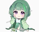 商用料込！かわいいアニメタッチのミニキャラ描きます アイコンやグッズ等に使えるイラスト作成します イメージ9