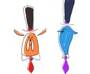 どこでも使えるシンプルなイラストを3つ作成します ちょっとした所に一味加えてみませんか？ イメージ3