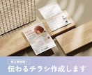 目を惹く「伝わる」チラシを作成します 【修正無制限】片面価格 / QRコード生成も無料！ イメージ1